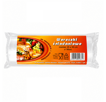 Woreczki śniadaniowe LDPE 20/30cm 50szt