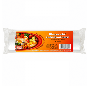 Woreczki śniadaniowe LDPE 25/35cm 50szt