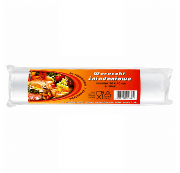 Woreczki śniadaniowe LDPE 30/40cm 50szt