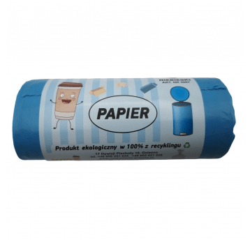 Worki na śmieci niebieskie LDPE 60L 20szt.
