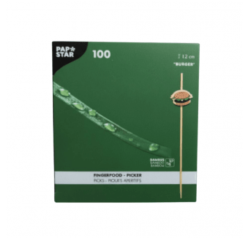 Wykałaczki drewniane Burger 12cm 100szt.
