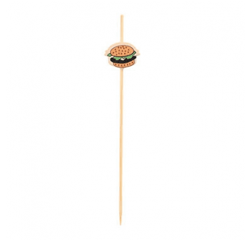 Wykałaczki drewniane Burger 12cm 100szt.