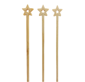 Wykałaczki drewniane Gwiazda 12cm 100szt.