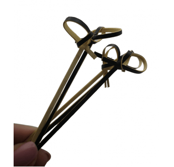 Wykałaczki drewniane Knot czarne 10cm 250szt.