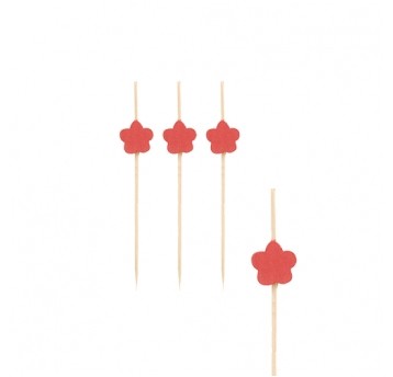 Wykałaczki drewniane Kwiatek 7cm 100szt.