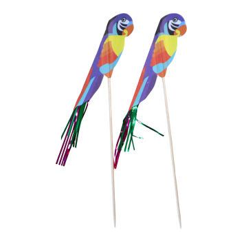 Wykałaczki drewniane Papugi 18cm 100szt.