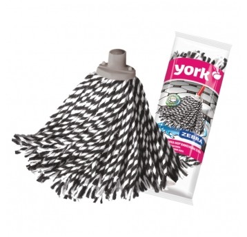 York mop sznurkowy zebra