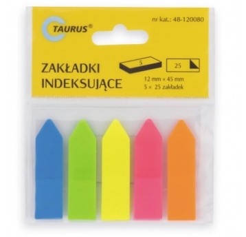 Zakładki indeksujące strzałki 12/45mm 25szt.