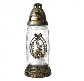 Znicz szklany Z09 z motywem Wielkanocnym